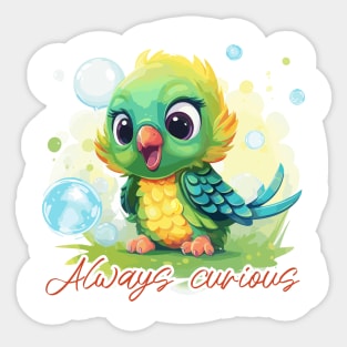 Always curious Sticker